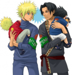 Naruto e Sasuke da bambini